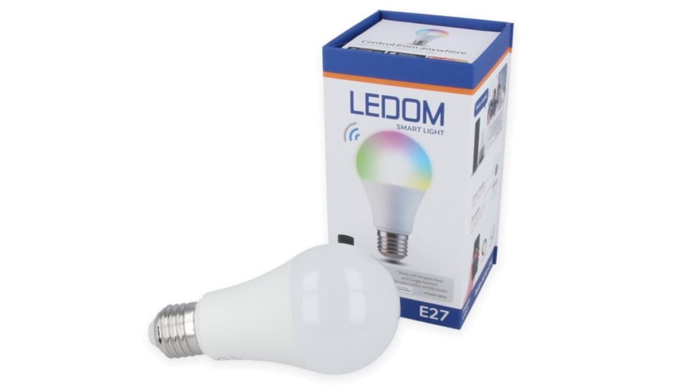 

Źródło światła LEDOM E27 A60 220-240V 10W RGB WW CW TUYA /470676/