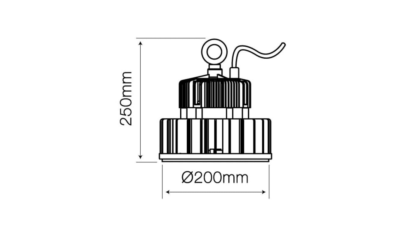 

Oprawa przemysłowa LED line UFO T 100-277V 100W 15000LM 120 1-10V /244339/