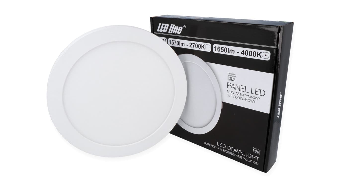

Panel LED line okrągły Easy Fix 18W 1650lm 4000K /248825/