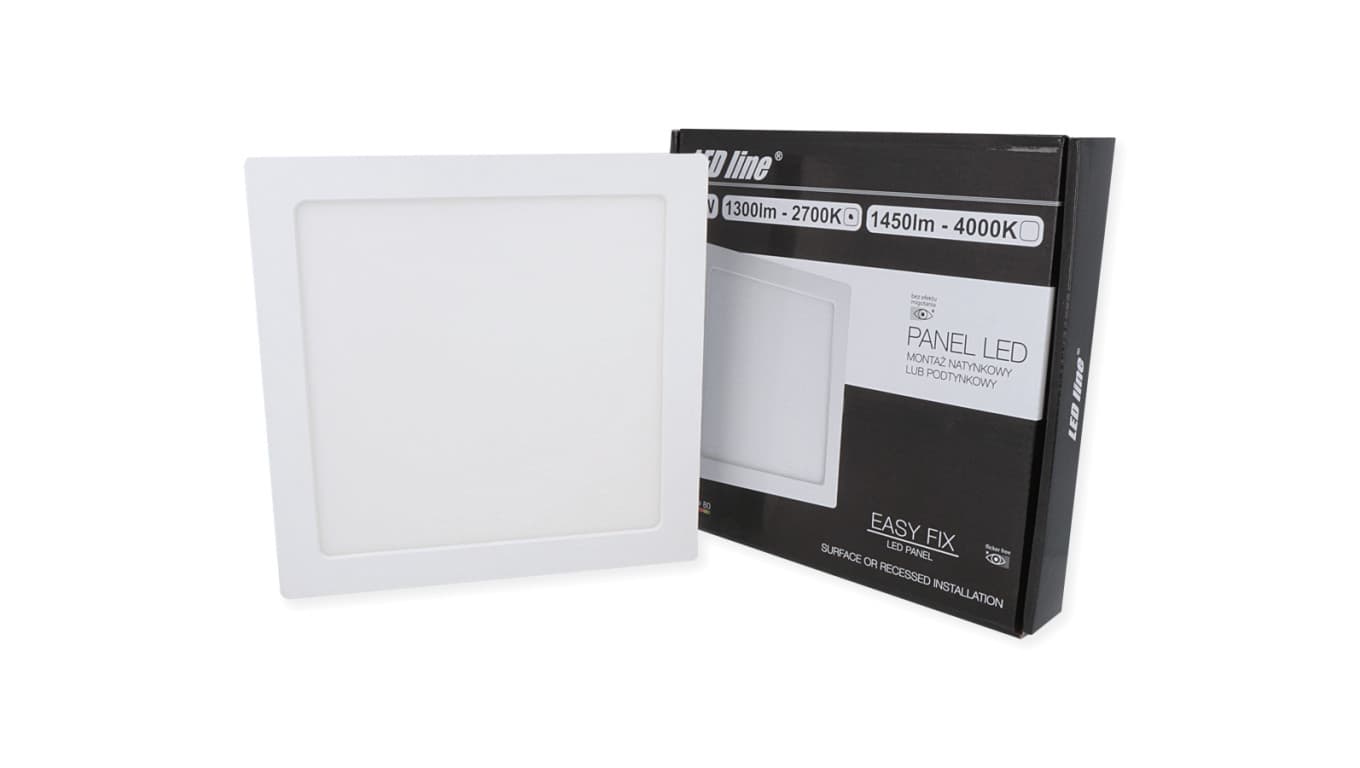 

Panel LED line kwadrat Easy Fix 18W 1300lm 2700K /249457/