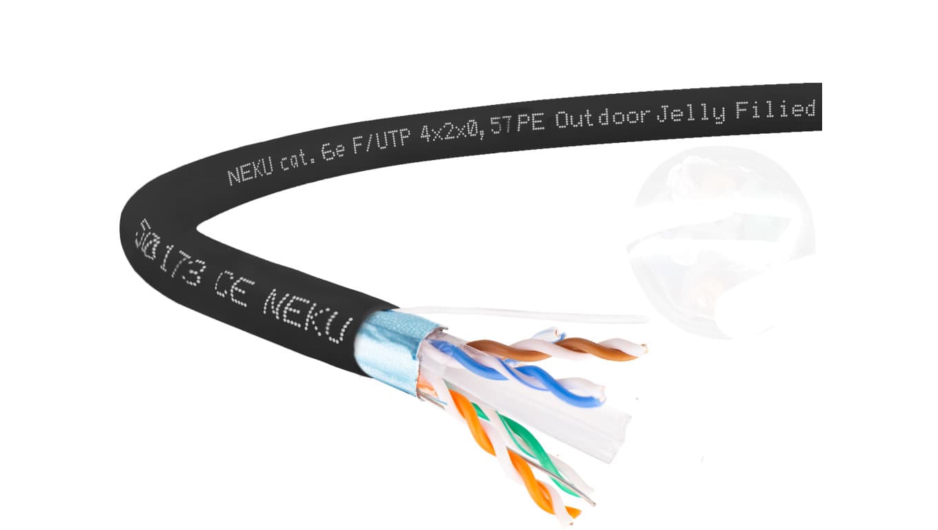 

Kabel teleinformatyczny żelowany FTPw kat.6 F/UTP 4x2x0,57 NEKU /50m/