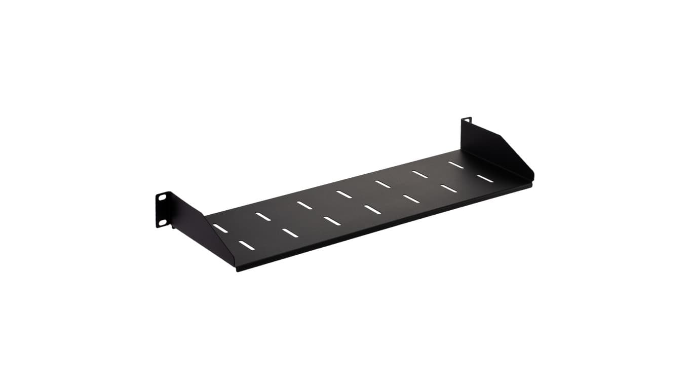 

Półka stała do szafy RACK 19 cali 1U 150mm czarna NEKU