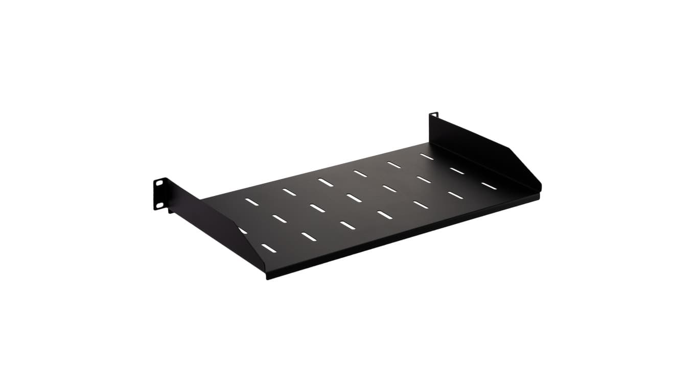 

Półka stała do szafy RACK 19 cali 1U 250mm czarna NEKU