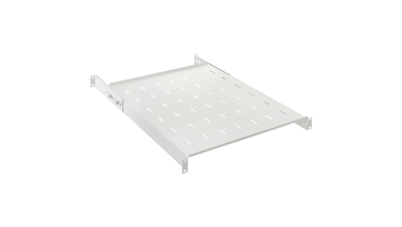 

Półka regulowana do szafy RACK 19 cali 1U 550mm szara NEKU