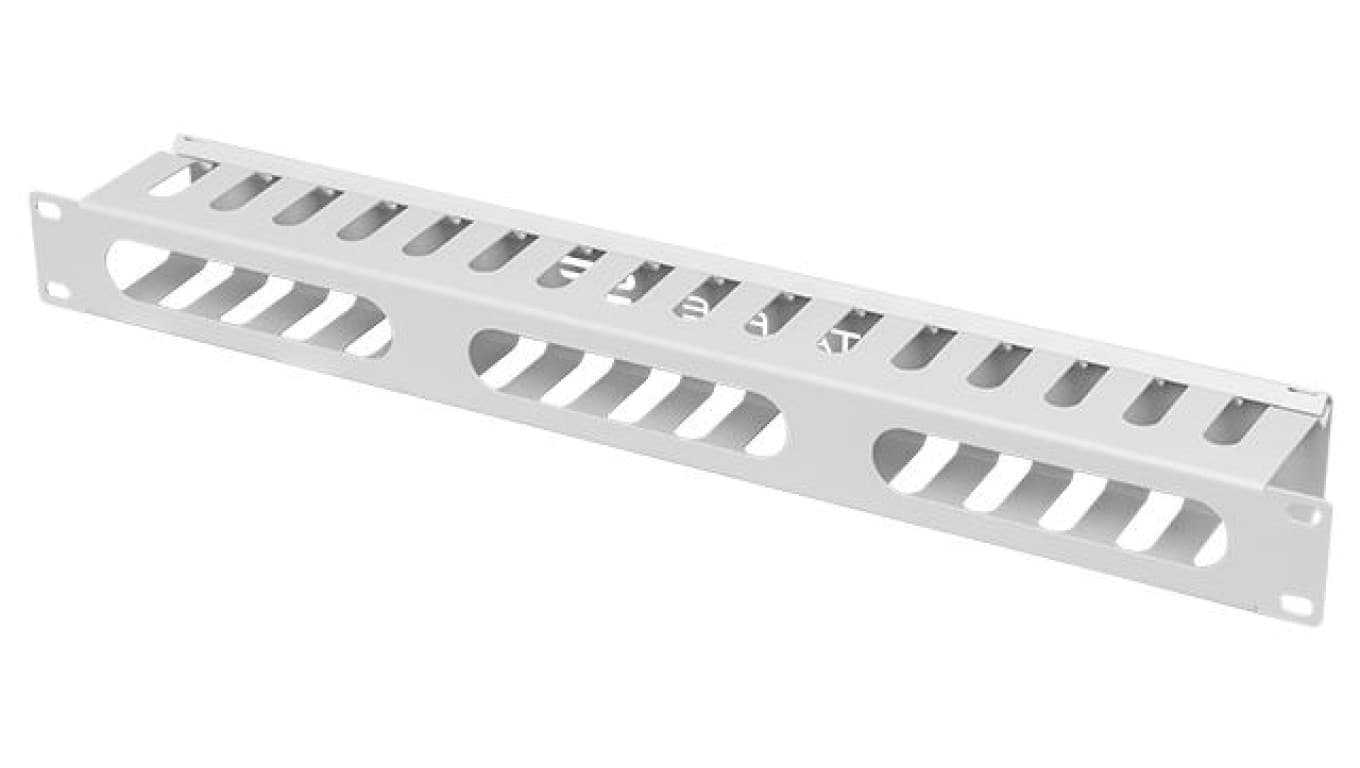 

Organizator kabli RACK 19 cali 1U metalowy zamykany grzebieniowy szary NEKU