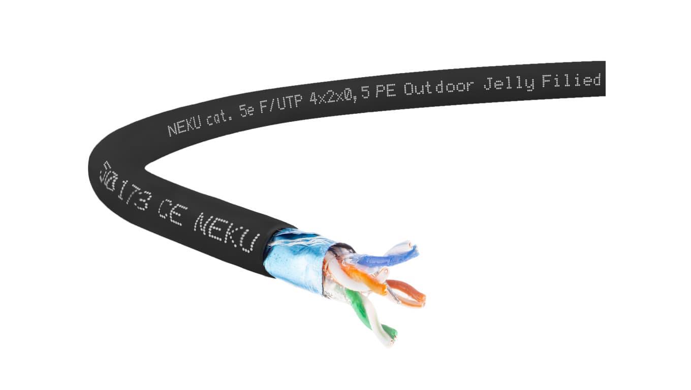 

Kabel teleinformatyczny żelowany FTPw kat.5e F/UTP 4x2x0,5 NEKU /50m/