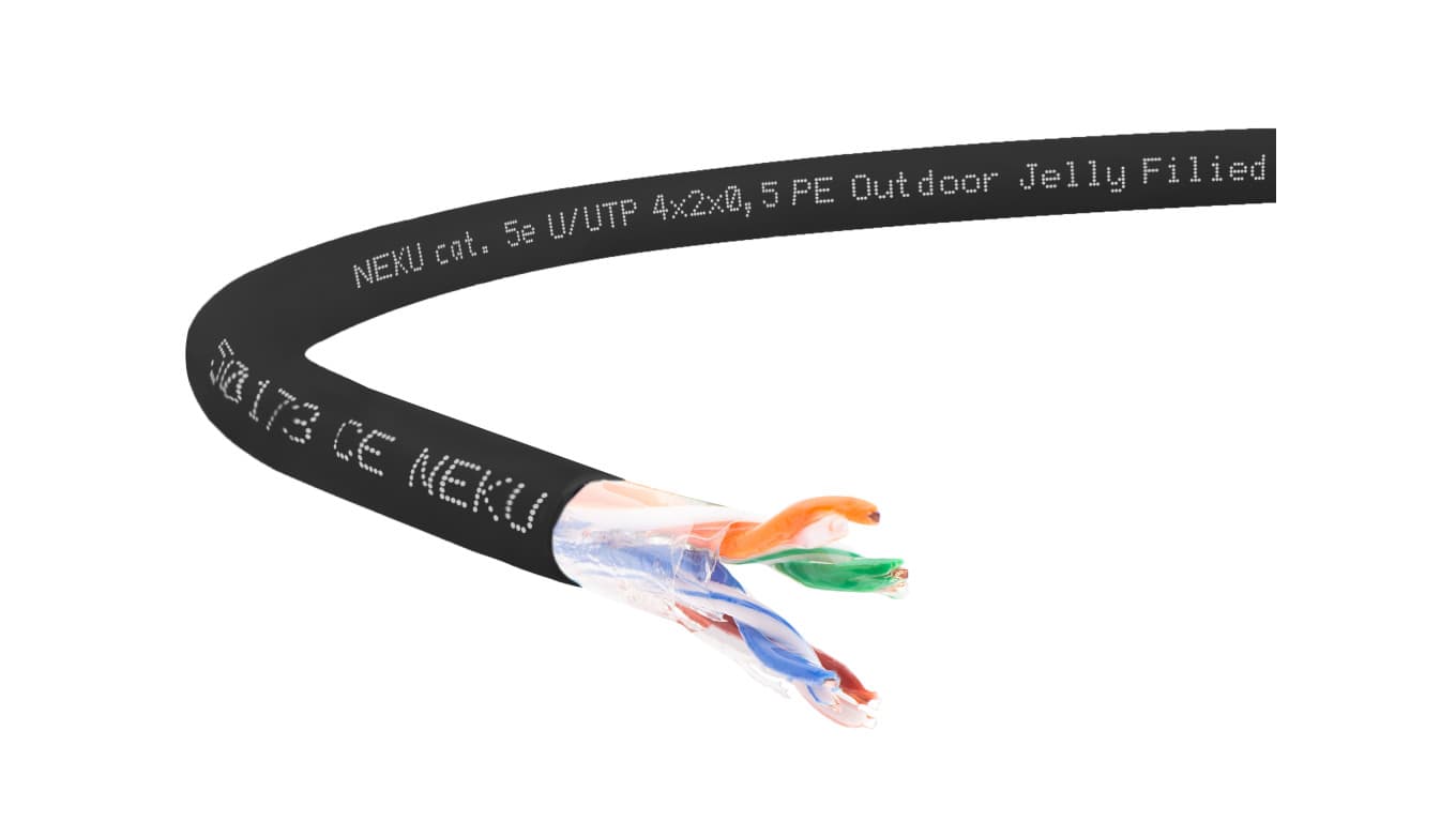 

Kabel teleinformatyczny żelowany UTPw kat.5e U/UTP 4x2x0,5 NEKU /50m/