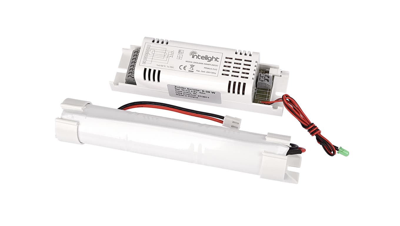 

Zestaw zasilania awaryjnego EVG PRIMUS TEC 6-58W 2h (4,8V 2500mah) INLMDU 39944, 4.8v 2500mah) inlmdu 3994
