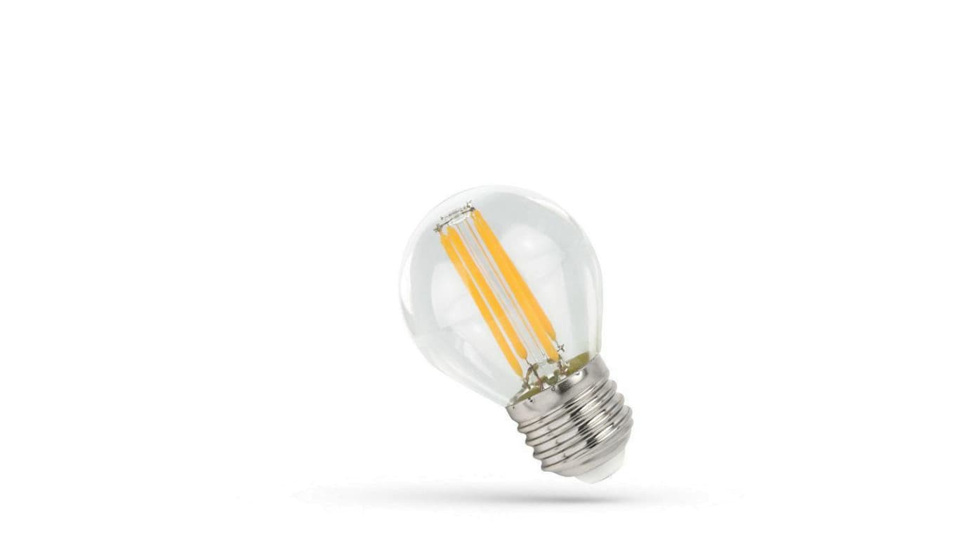 

Żarówka led filament E27 led 6W g45 mała kulka neutralna biała 4000K RETRO