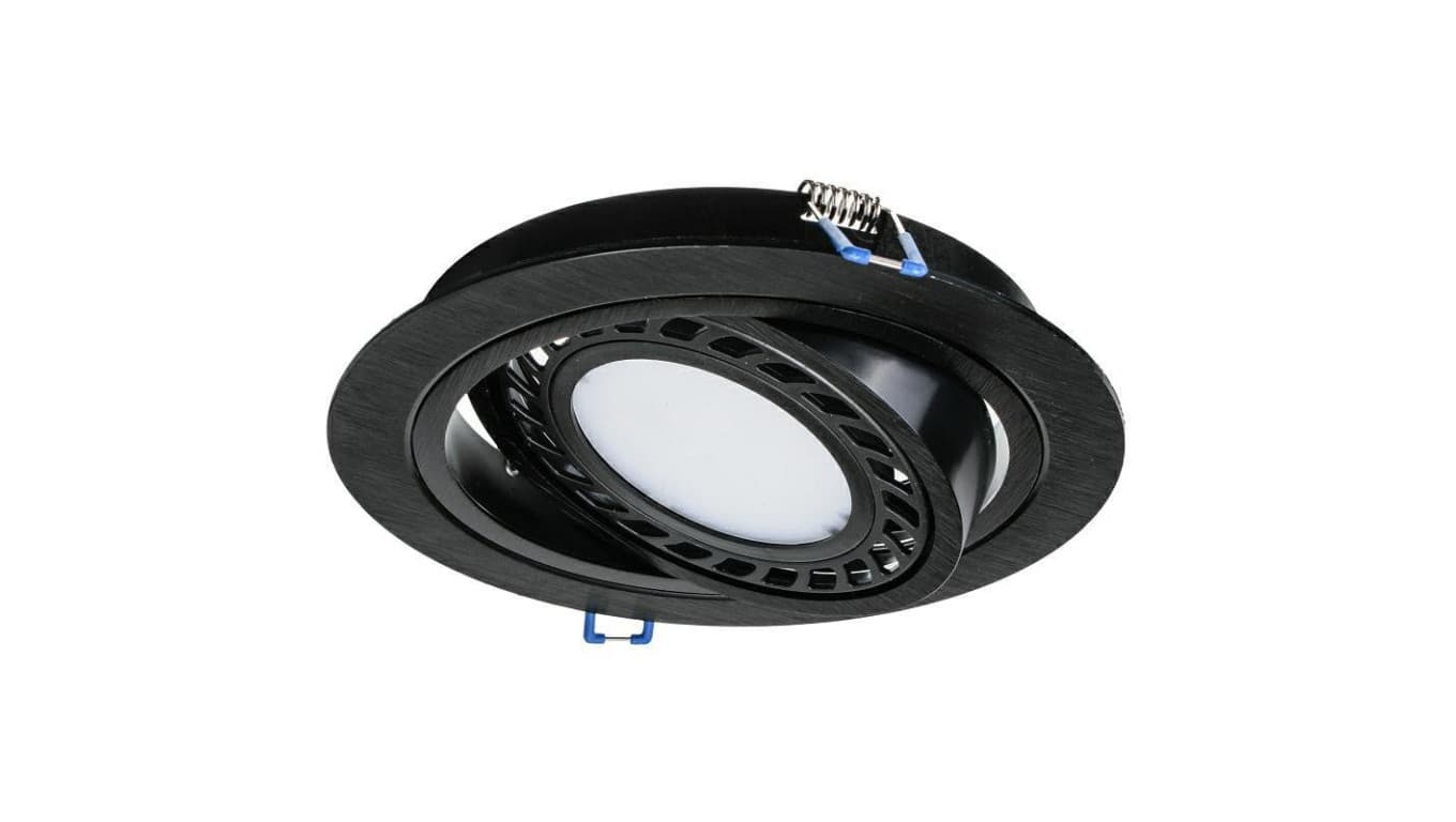 

Oprawa OPAL AR111 ES111 okrągła czarna drapana z czarnym ringiem aluminiowa 5903260414233
