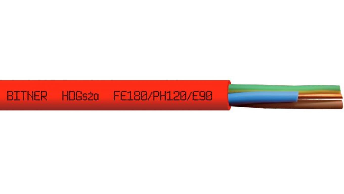 

Przewód ognioodporny PH120 FE180 E90 HDGS 3x2,5 żo 300/500V B2ca-s1a d0 a1 B52052 /bębnowy/