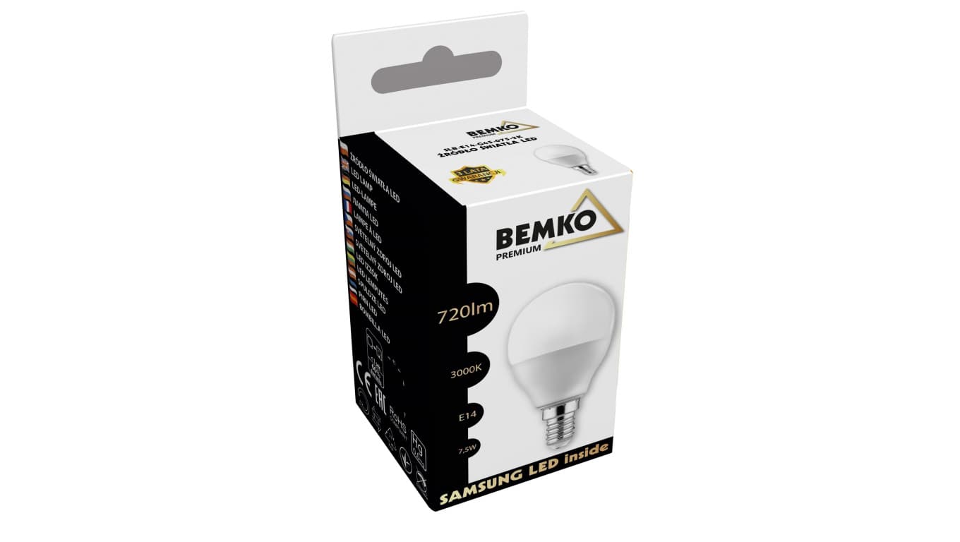

Żarówka LED SAMSUNG INSIDE 230V E14 G45 7,5W 720LM 3000K 200ST D84-SLB-E14-G45-075-3K