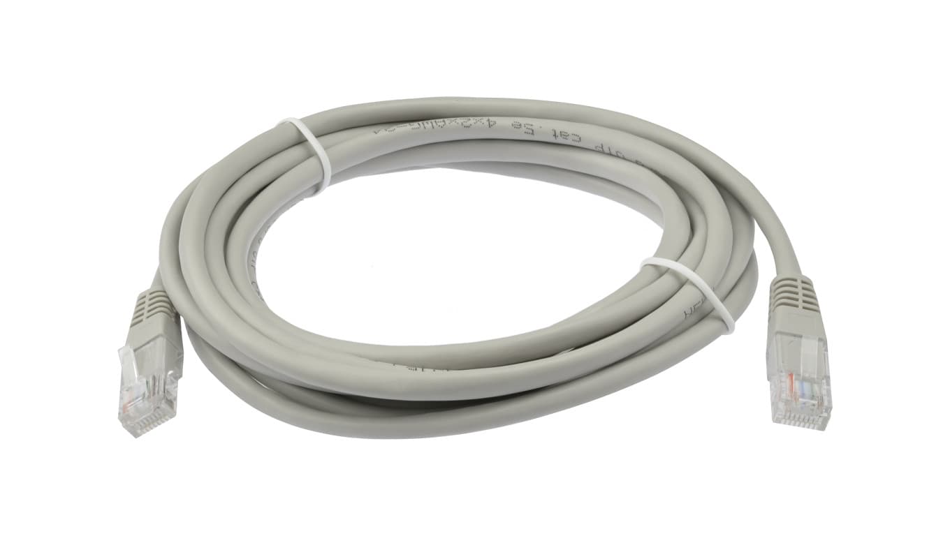 

Patchcord UTP kat.5e kabel sieciowy LAN 2x RJ45 szary 7m NEKU