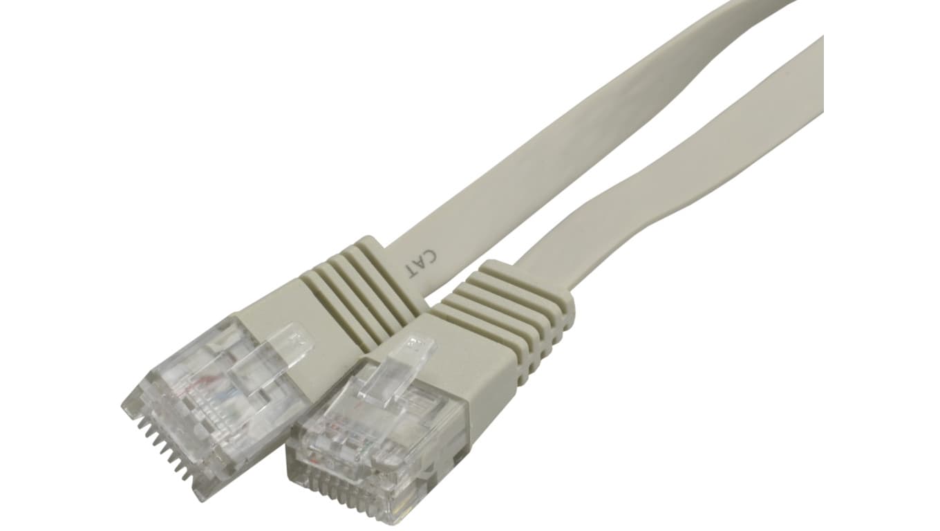 

Patchcord UTP kat.6 kabel sieciowy LAN 2x RJ45 płaski szary 15m NEKU