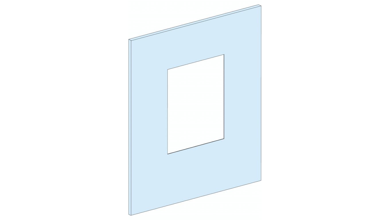 

PrismaSet Osłona metalowa z wycięciem do ISFT160 300x300mm LVS03327