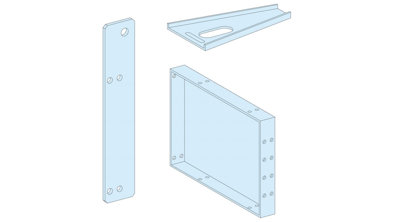 

PrismaSet Płyta tylna cokołu 150mm IP55 LVS08392