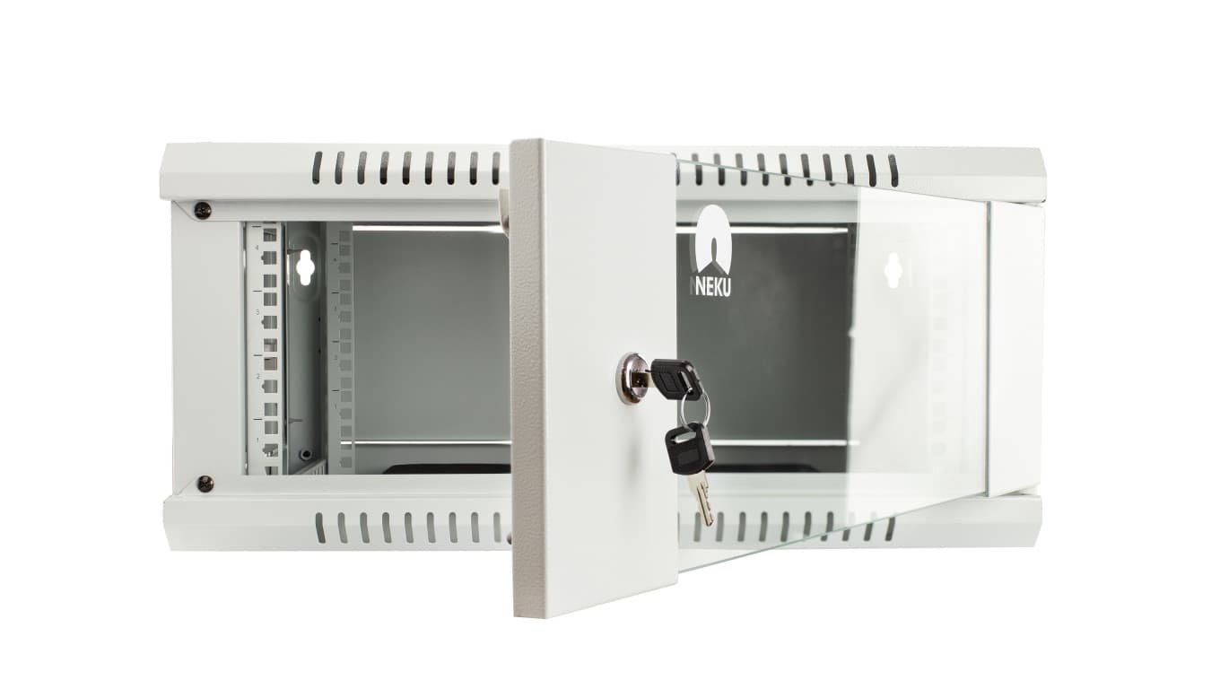 

Szafa wisząca RACK 19 4U 450mm szara NEKU TS BOX