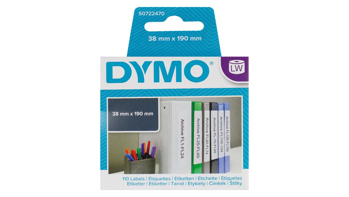 

Et.DYMO na mały segr.38*190 99018 S0722470