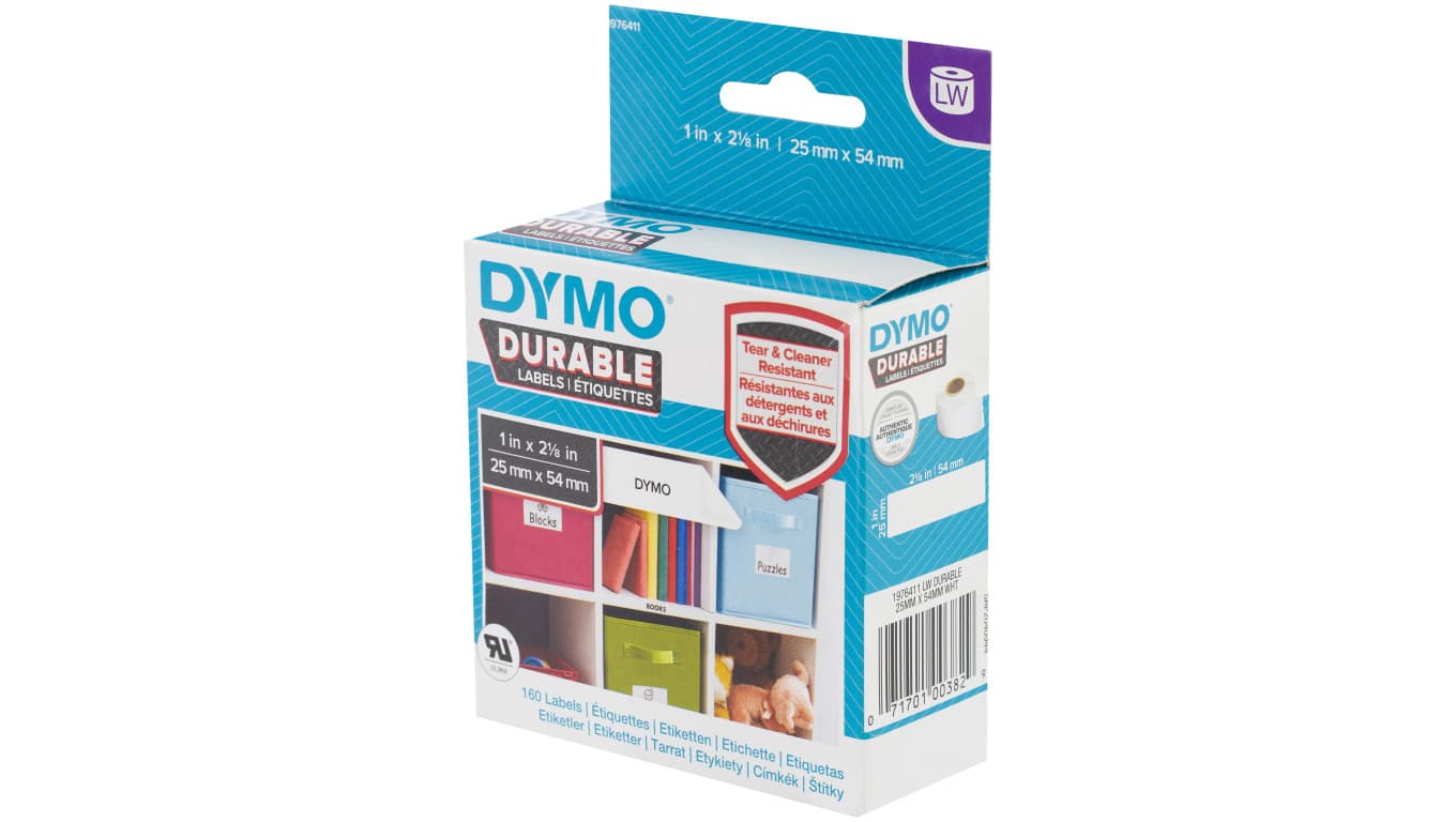 

Etykiety odporne DYMO białe 25x54mm 1rolka x 160 etykiet