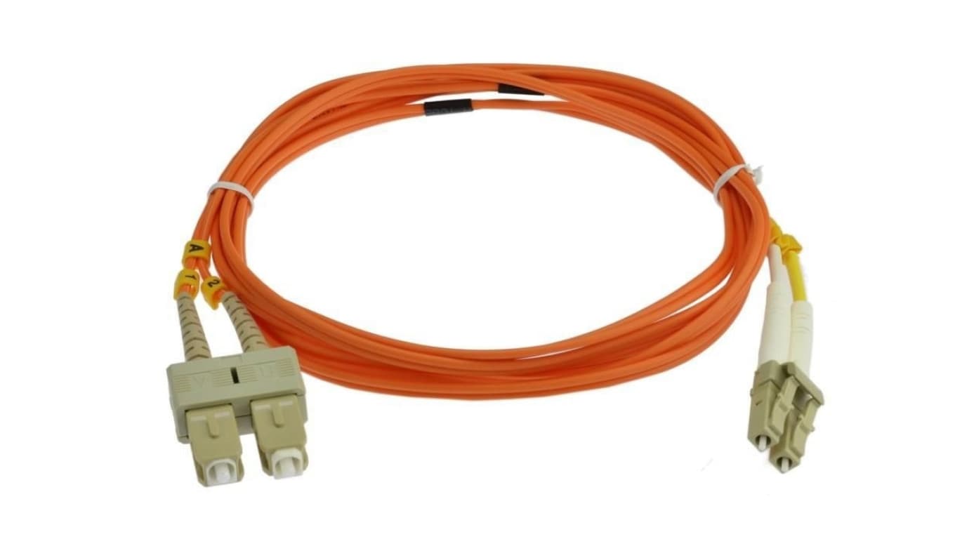 

Patchcord światłowodowy FO MM LC-SC duplex 50/125 OM2 NEKU /1m/