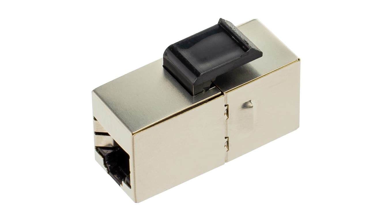 

Łącznik modularny keystone 2xRJ45 8P8C kat.6 ekranowany FTP