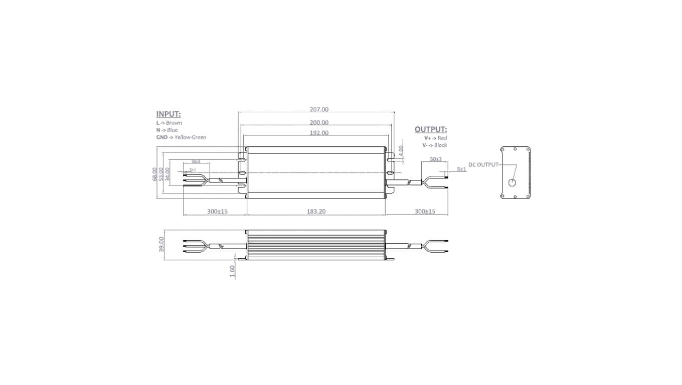 

Zasilacz LED 150W 24V 6,25A GLSV-150B024 PFC ip67 GPV GLP GLG led..