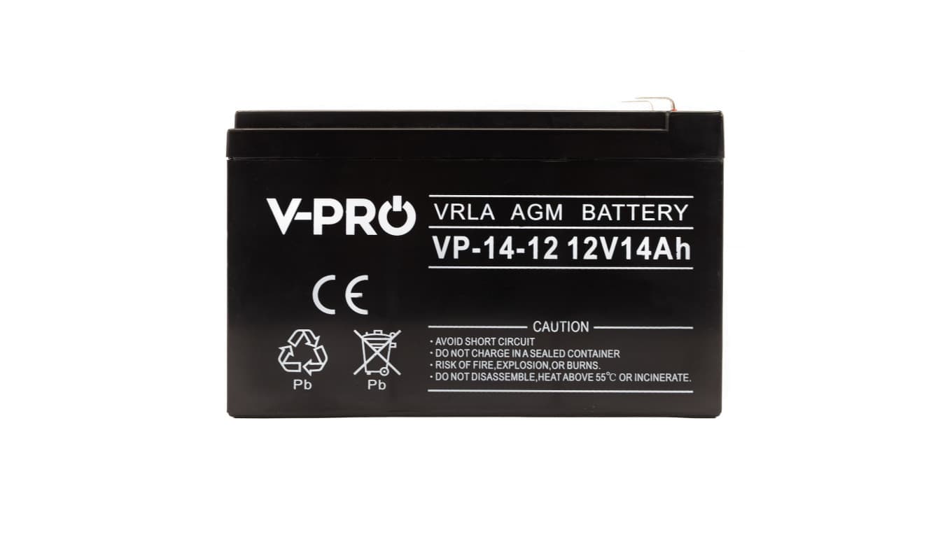 

Akumulator bezobsługowy AGM do zasilacza UPS 12V 14Ah VOLT VPRO