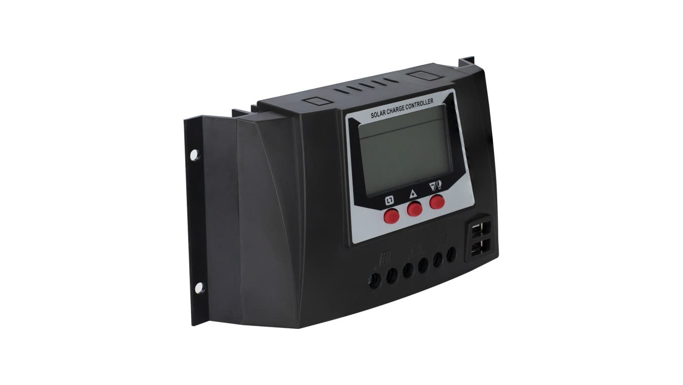 

Regulator solarny Kontroler ładowania PWM 30A 12V/24V LCD 2xUSB VOLT