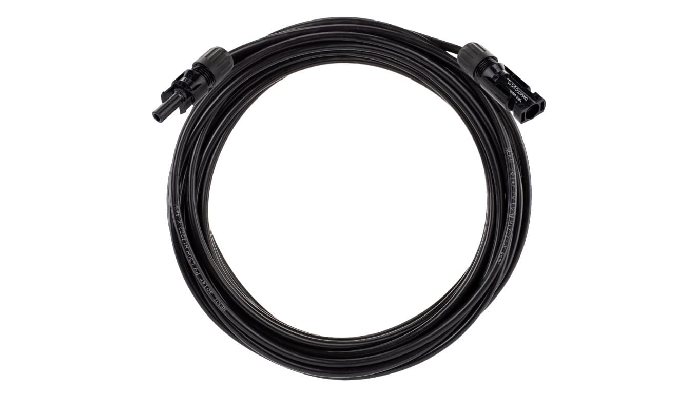 

Przedłużacz solarny kabel 4mm2 z wtykami typu MC4 czarny 15m