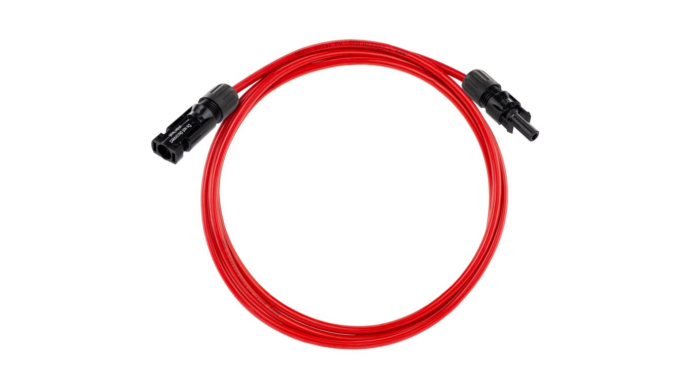 

Przedłużacz solarny kabel 4mm2 z wtykami typu MC4 czerwony 1m