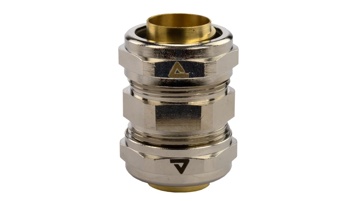 

Łącznik metalowy prosty DN 32 do rur karbowanych Anaconda 32mm złączka z pierścieniem poliamidowym IP65