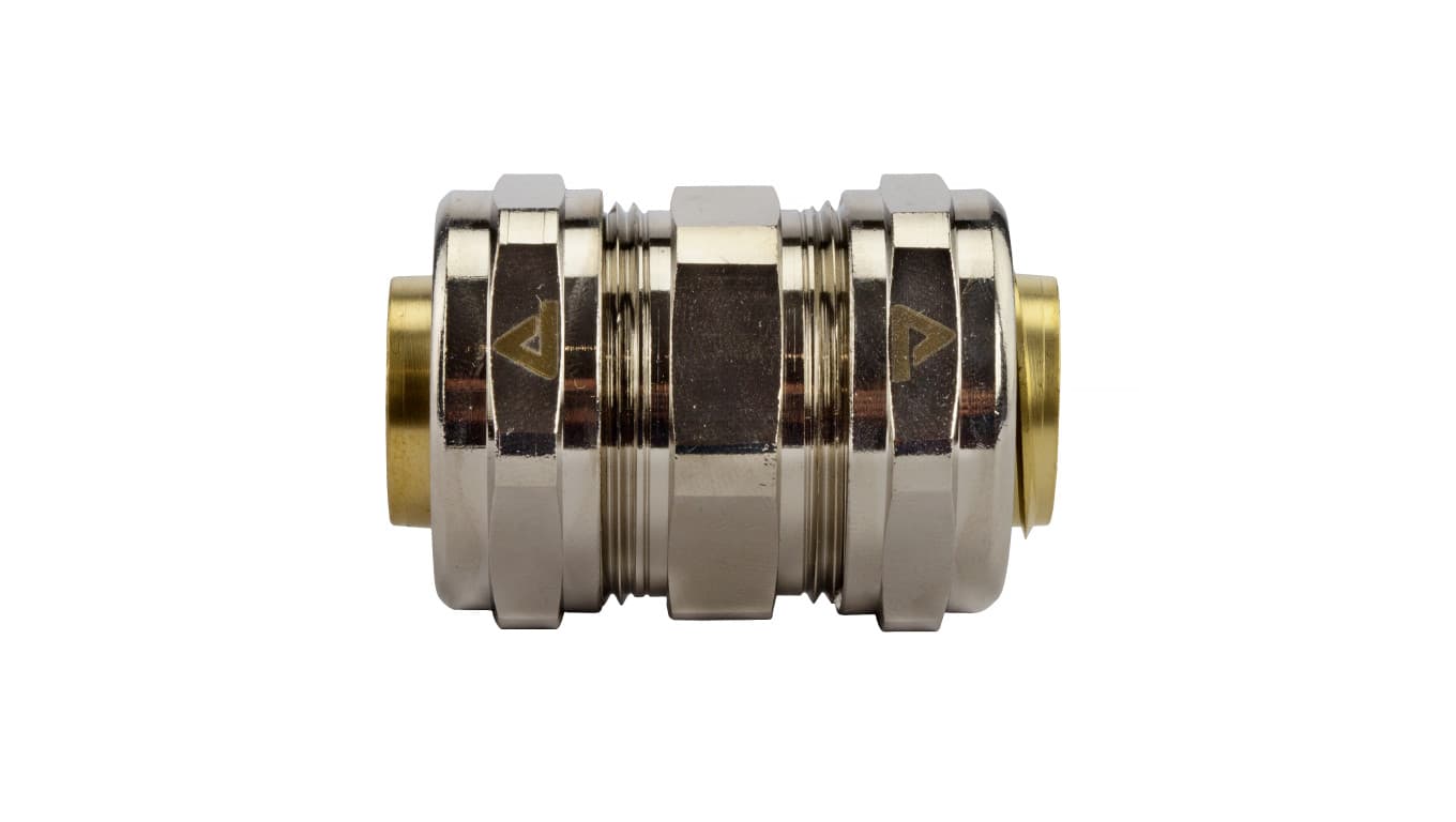 

Łącznik metalowy prosty DN 20 do rur karbowanych Anaconda 20mm złączka z pierścieniem poliamidowym IP65