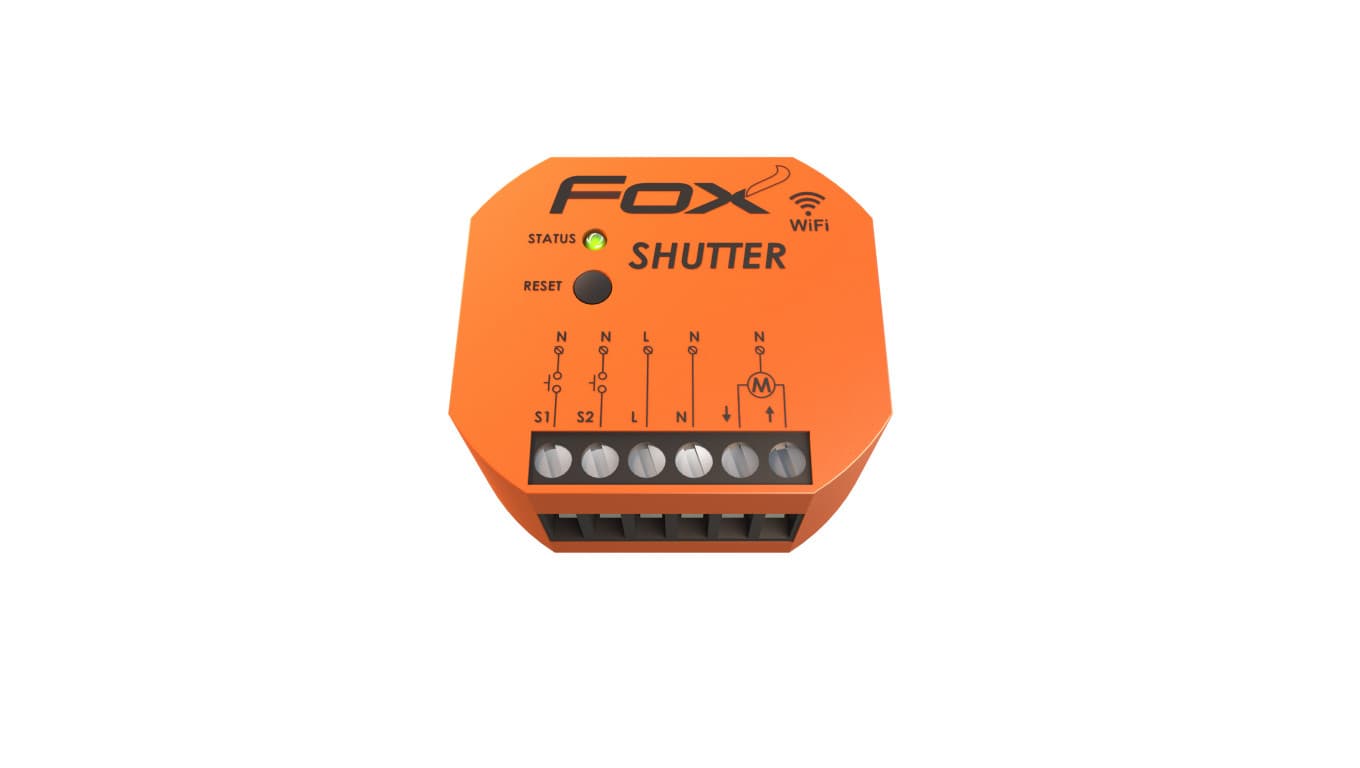 

FOX Sterownik rolet Wi-Fi 230V Shutter Wi-STR1S2-P