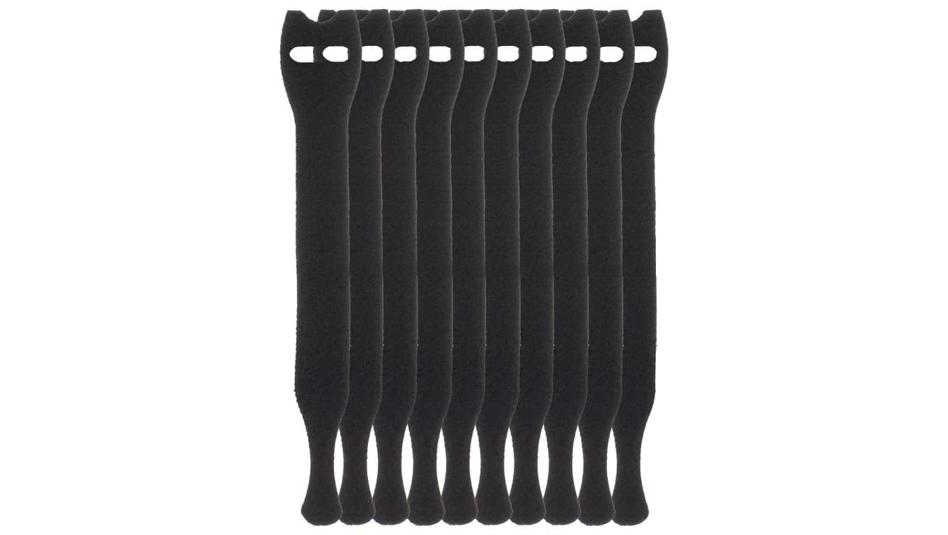 

Opaski rzepowe 20x125 BTB Straps czarne /opakowanie 10szt./
