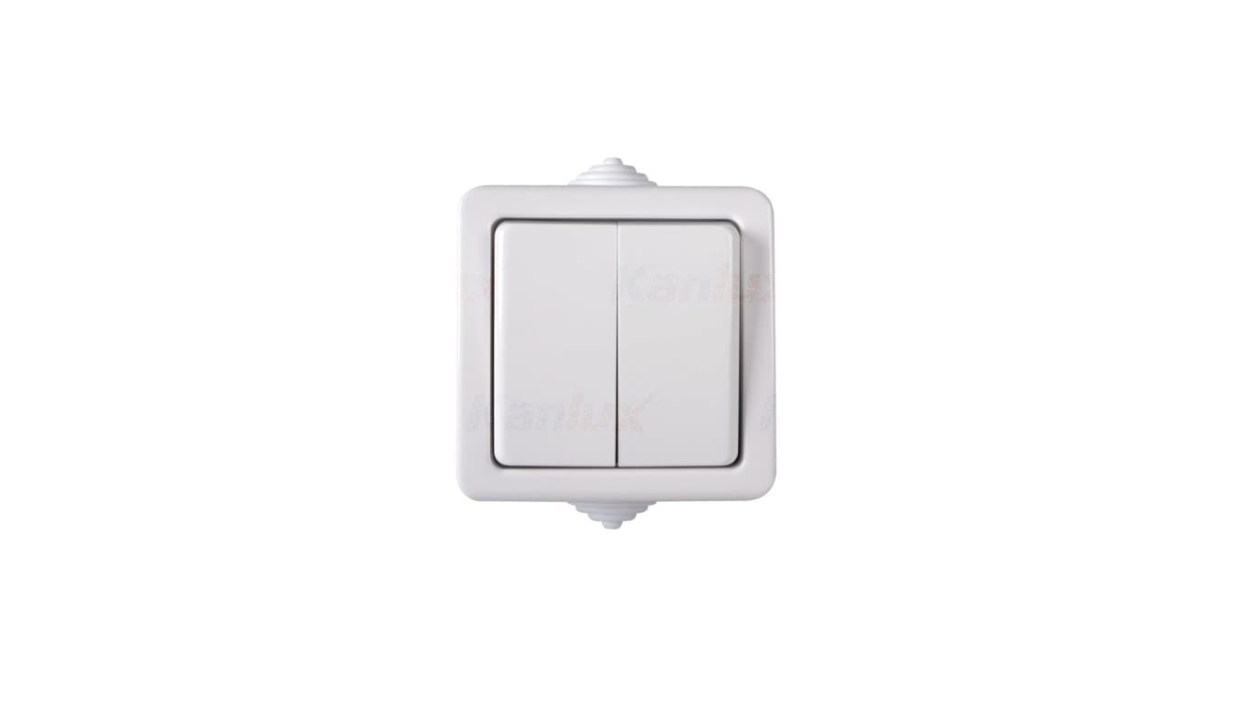 

TEKNO Łącznik świecznikowy 250V biały IP54 33495