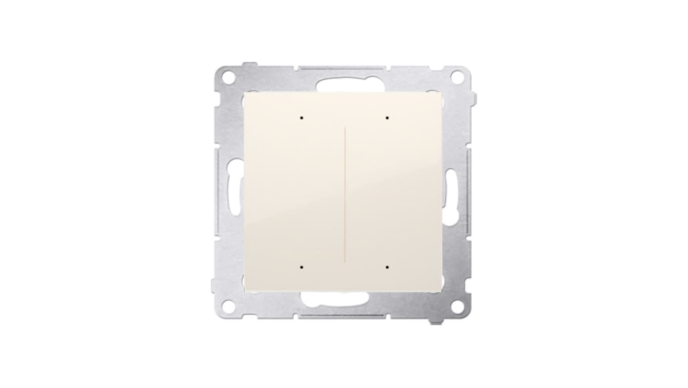 

Simon 54 GO Sterownik przyciskowy oświetleniowy 2 wyjścia 5A sterowany smartfonem WiFi 230V (moduł) kremowy DEW2W.01/41, Moduł) kremowy dew2w.01/4