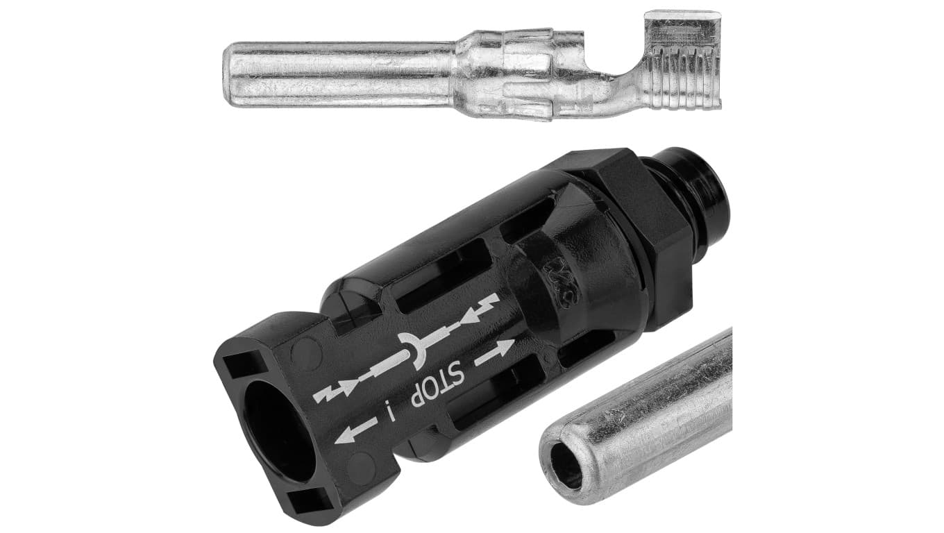 

Wtyk panelowy MC4 złącze solarne Konektor na przewód 4-6mm2 Staubli Multi-Contact