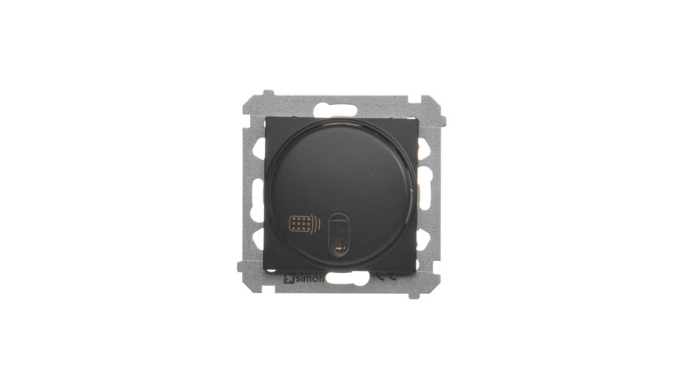 

Simon 54 Łącznik zdalnie sterowany z przekaźnikiem (moduł) 8(2) A 230V czarny mat wymagana instalacja 3-przewodowa DWP10P.01/49, 2) a 230v czarny mat wymagana instalacja 3-przewodowa dwp10p.01/4