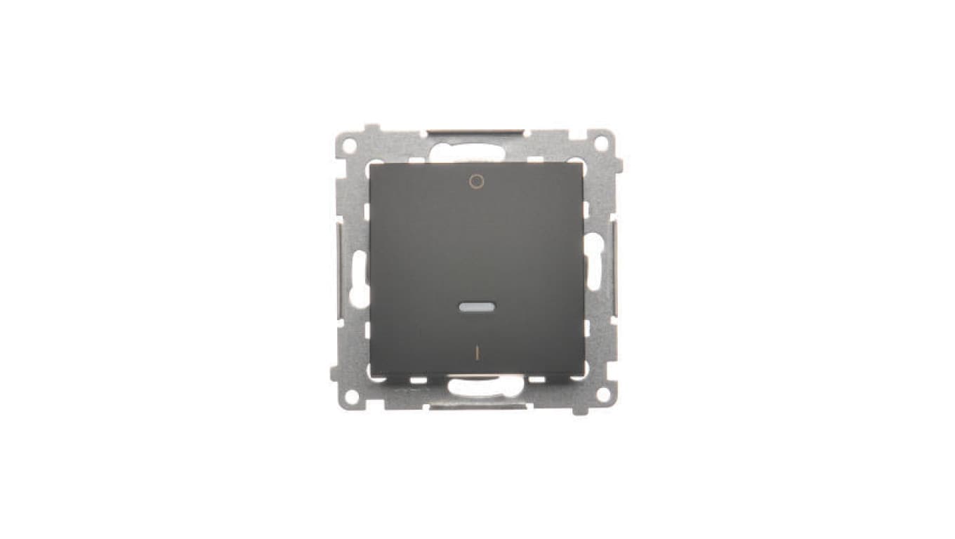 

Simon 54 Łącznik dwubiegunowy z podświetleniem LED (moduł) 10AX 250V szybkozłącza czarny mat DW2L.01/49, Moduł) 10ax 250v szybkozłącza czarny mat dw2l.01/4