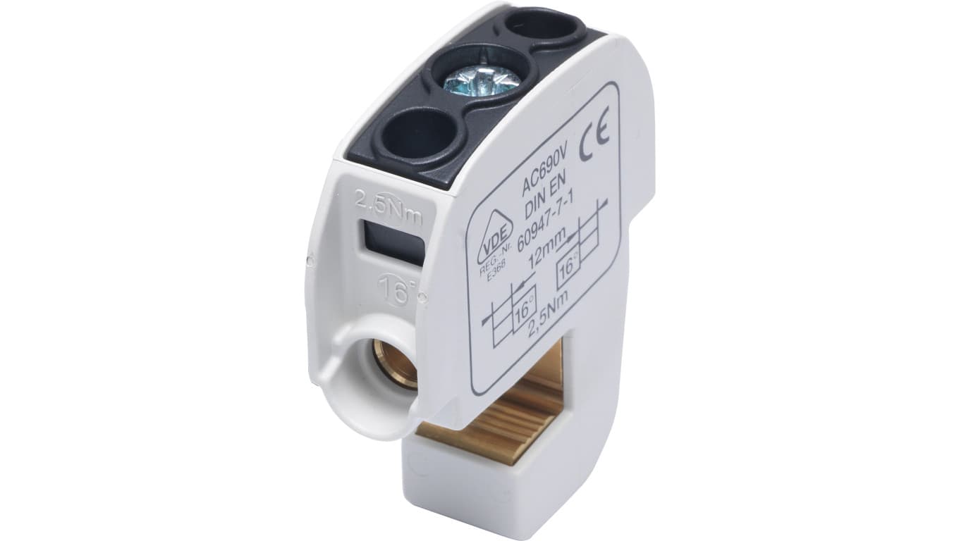 

Zacisk izolowany szynowy SBB 16 (86105) SIMBLOCK czarny 81550007, 86105) simblock czarny 8155000