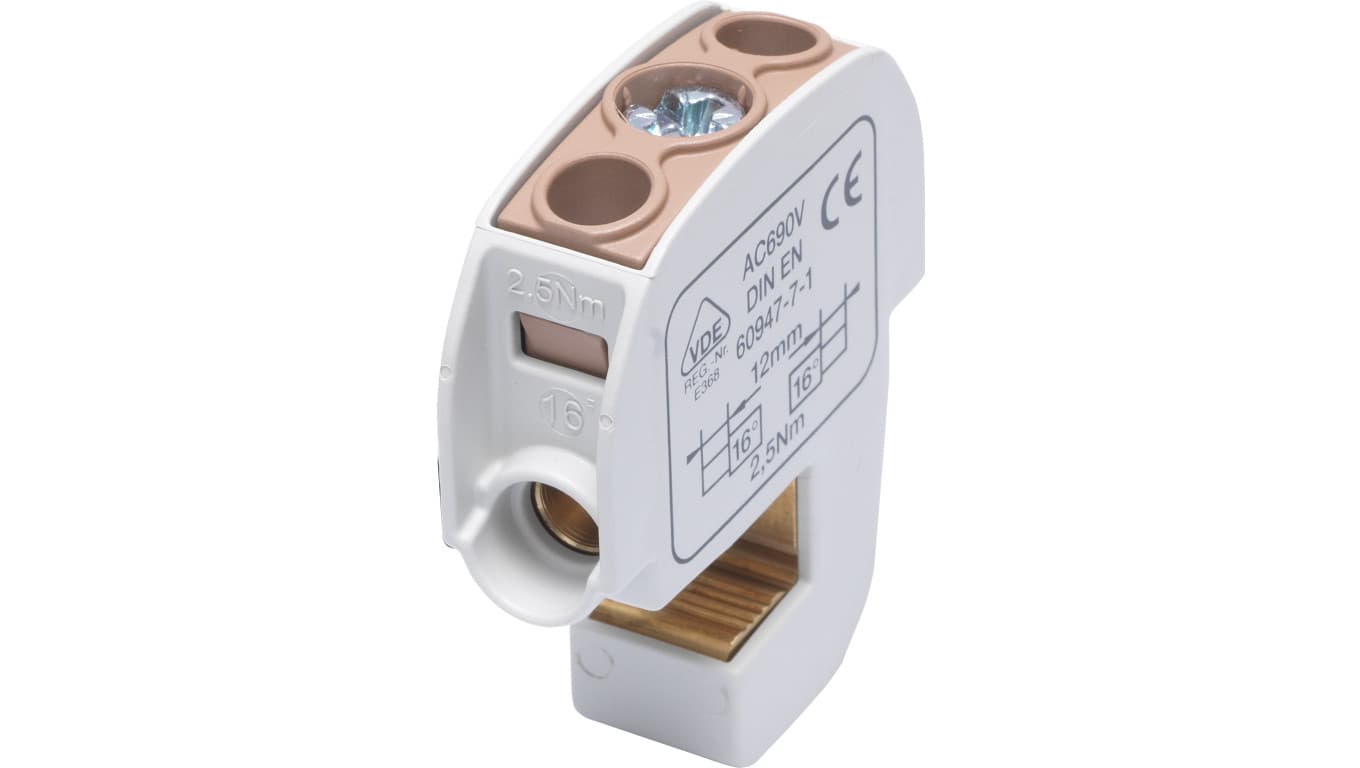 

Zacisk izolowany szynowy SBB 16 (86105) SIMBLOCK brązowy 81550015, 86105) simblock brązowy 8155001