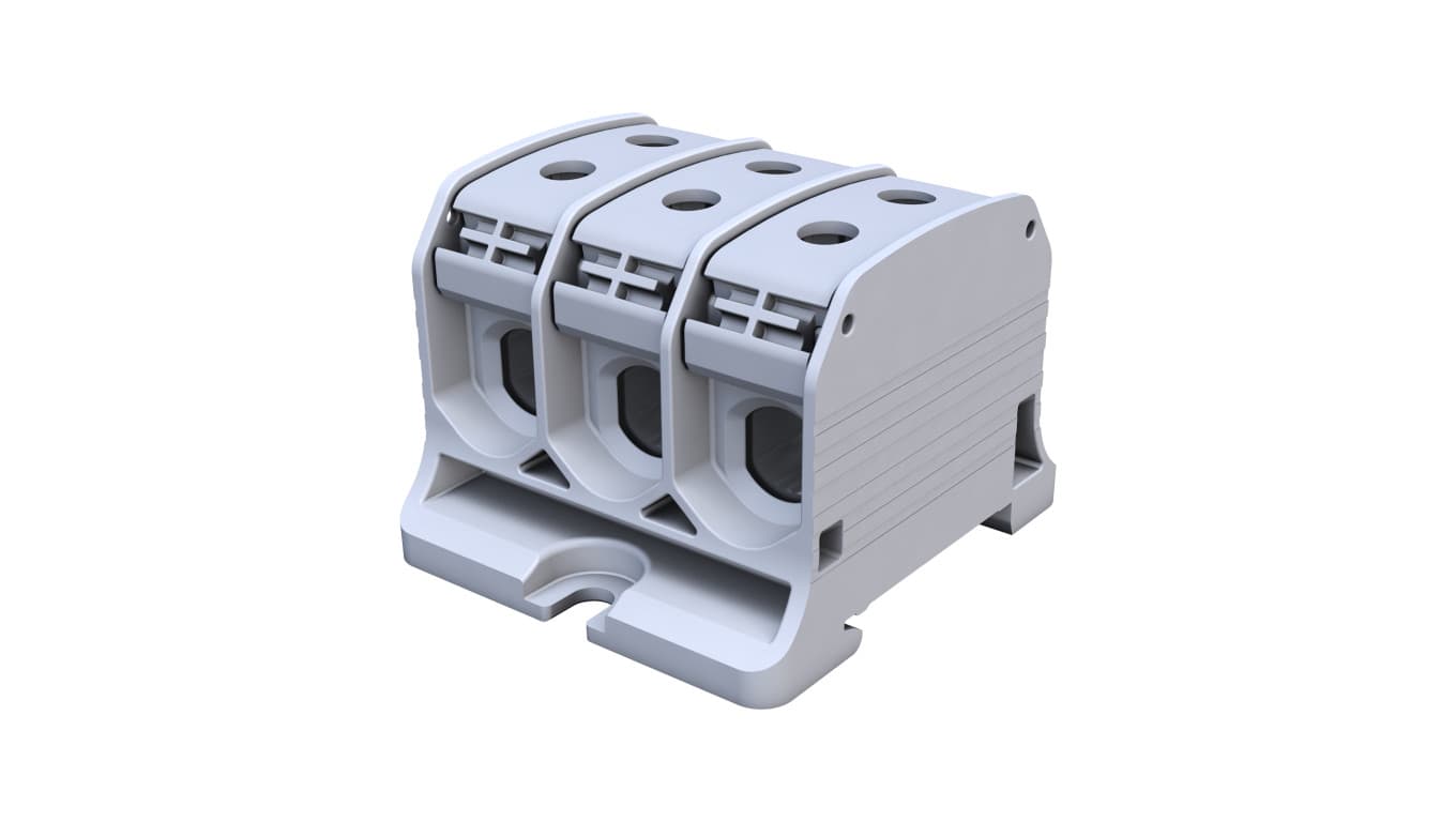 

Złączka szynowa gwintowa Al/Cu STB 50-3X (87330) SIMBLOCK szary 81004002, 87330) simblock szary 8100400