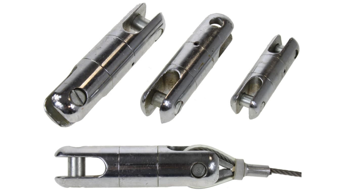 

Krętlik stalowy do przeciągania liny 80kN / Krętlik przeciwskrętny do kabli / KKX-8