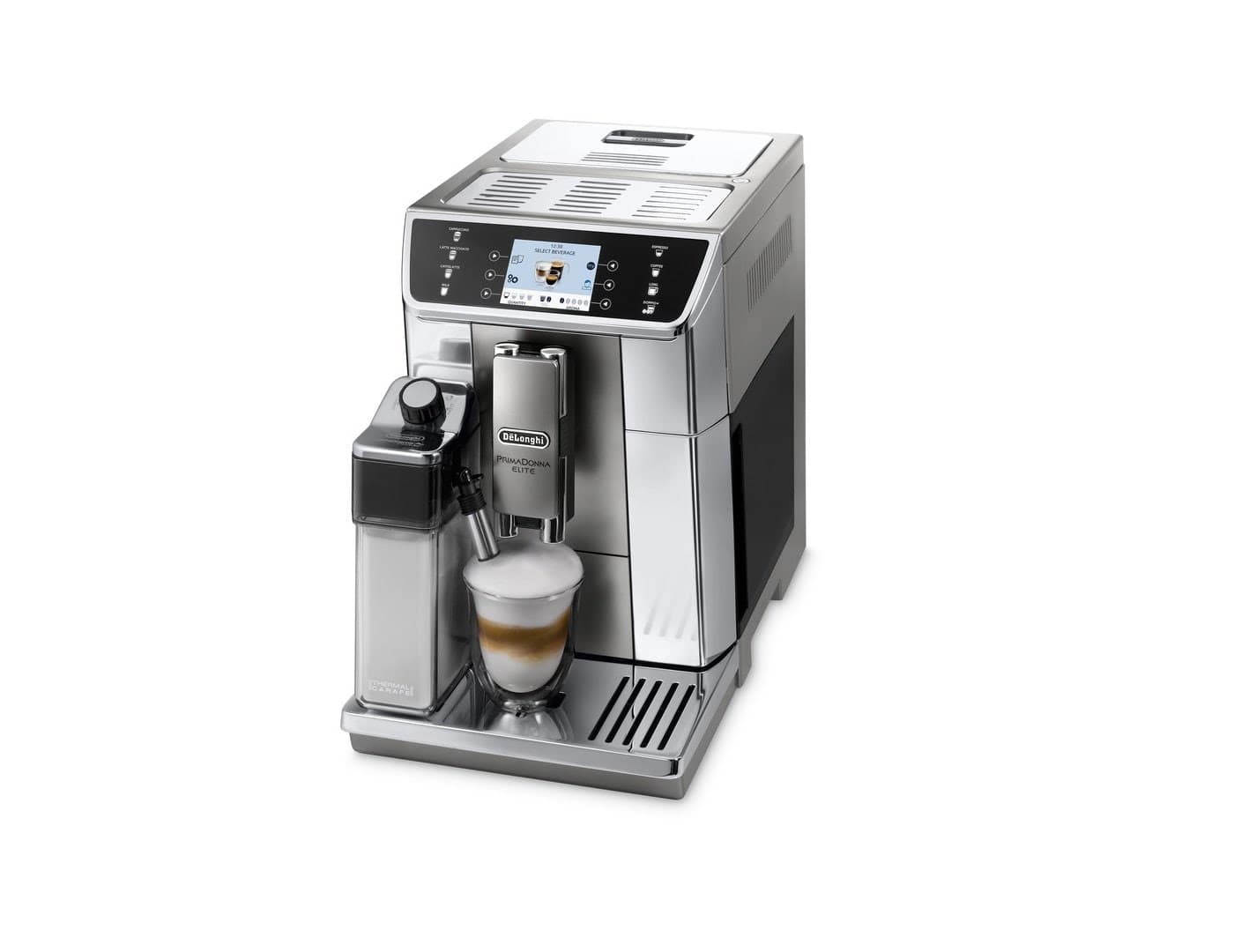 

Ekspres ciśnieniowy DeLonghi PrimaDonna Elite ECAM 650.55.MS (1450W; kolor srebrny)