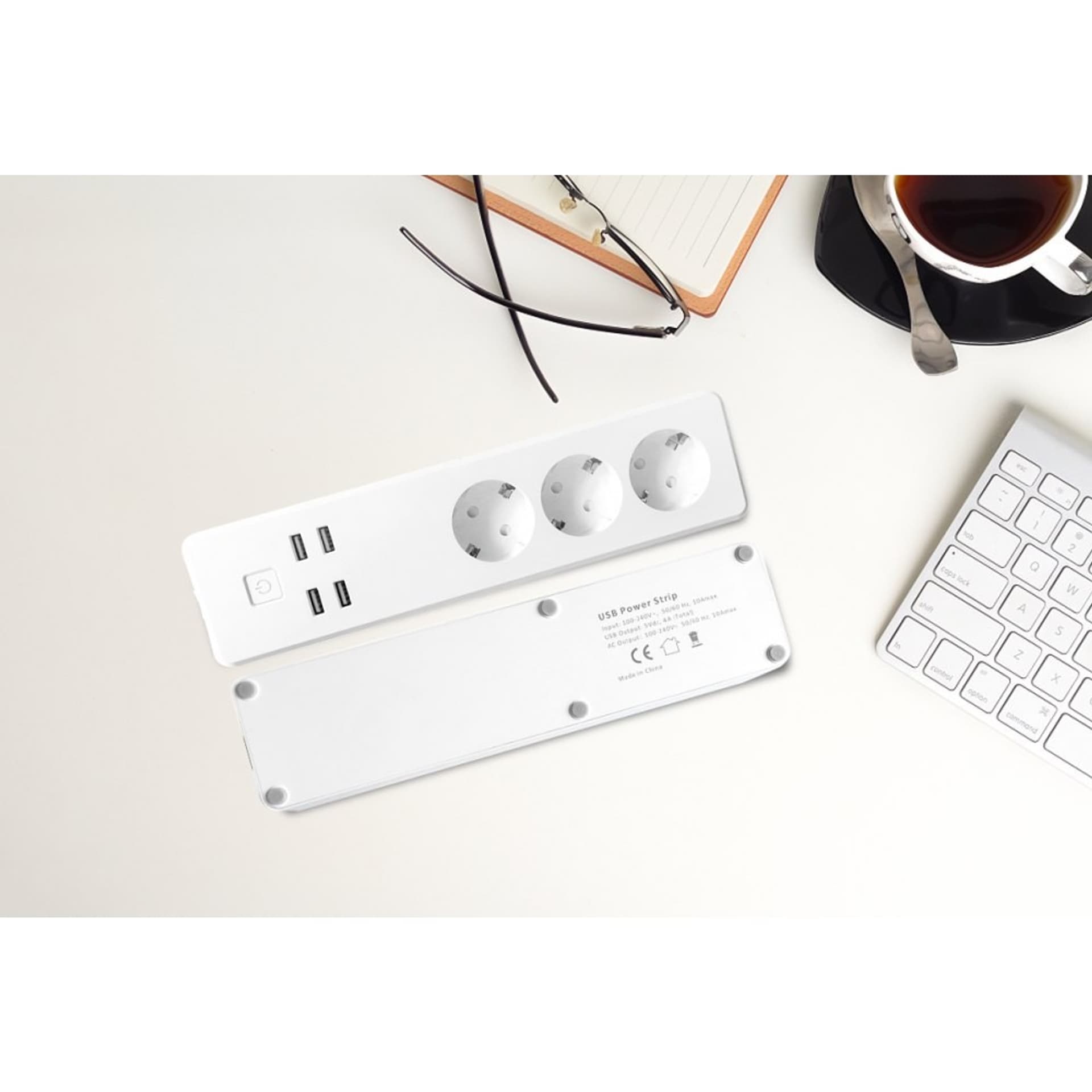 

Inteligentna listwa zasilająca Wi-Fi 3xSchuko, 4xUSB