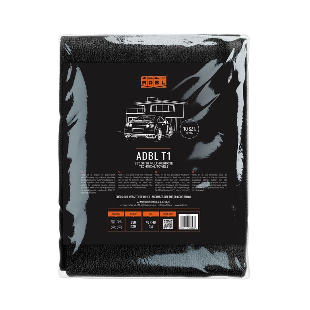 

ADBL T1 - mikrofibra bezszwowa 40x40cm 260gsm 10 sztuk