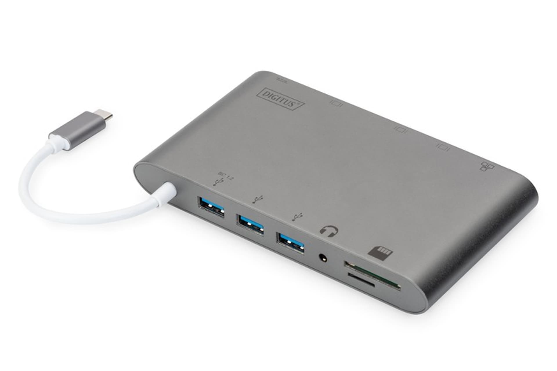 

Stacja dokująca USB Typ C 11 portów funkcja Dual Monitor 4K 30Hz PD 2.0 HQ Aluminiowa