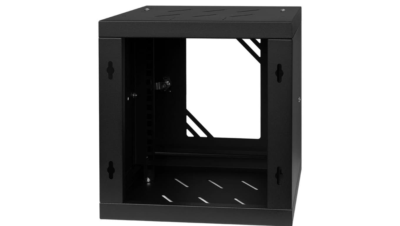 

Szafa wisząca RACK 10 6U 300mm drzwi szklane czarna NEKU