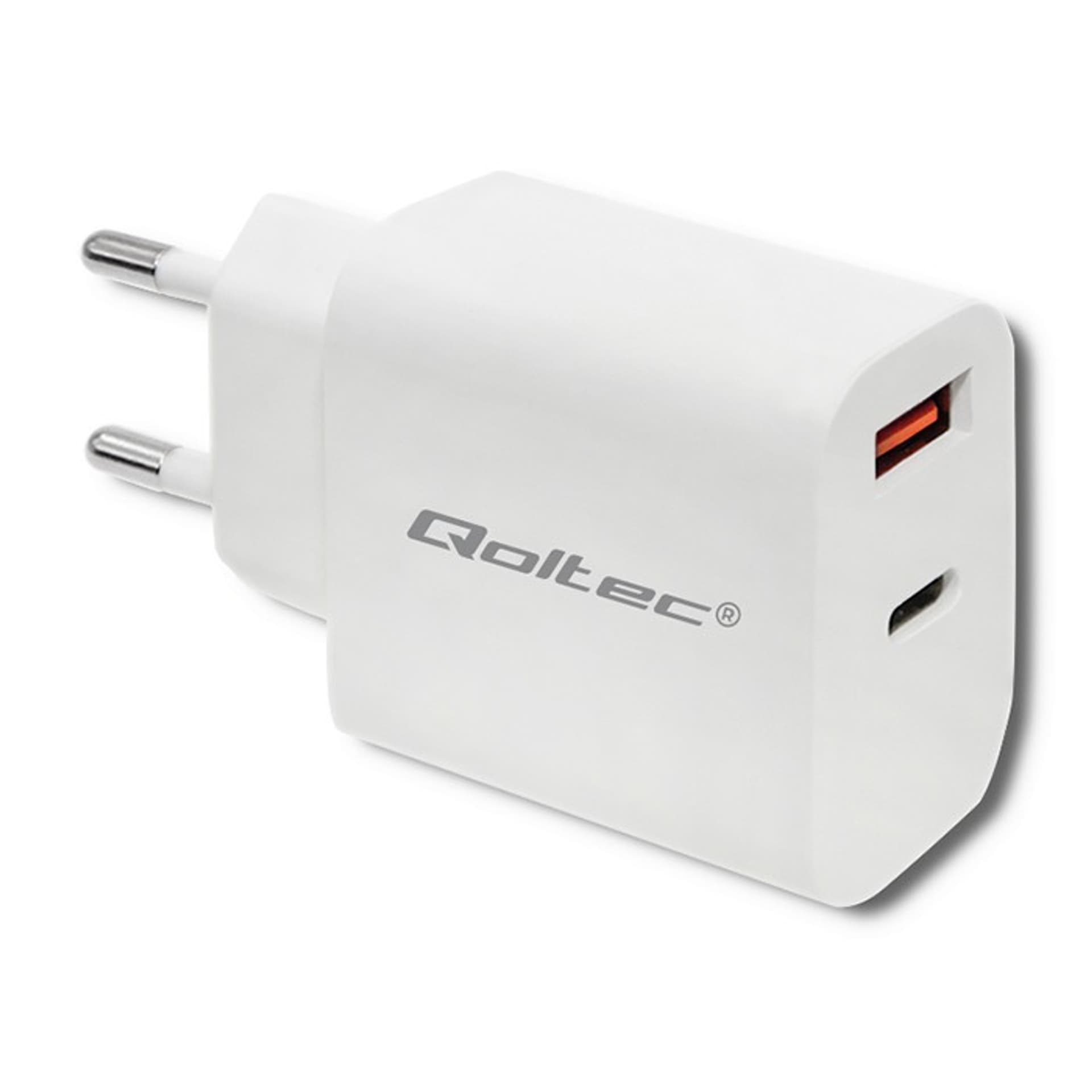

ŁADOWARKA SIECIOWA (zasilacz) QOLTEC Quick Charge 3.0 18W / 5-12V / 1.5-3A / 1xUSB typ C PD/ 1xUSB QC 3.0 | Biała, Zasilacz) qoltec quick charge 3.0 18w / 5-12v / 1.5-3a / 1xusb typ c pd/ 1xusb qc 3.0 | biał