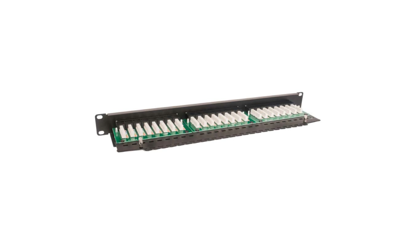 

Panel kat.6 19 cali 1U 24xRJ45 UTP czarny z półką CCAS-PA6-24UTP-O
